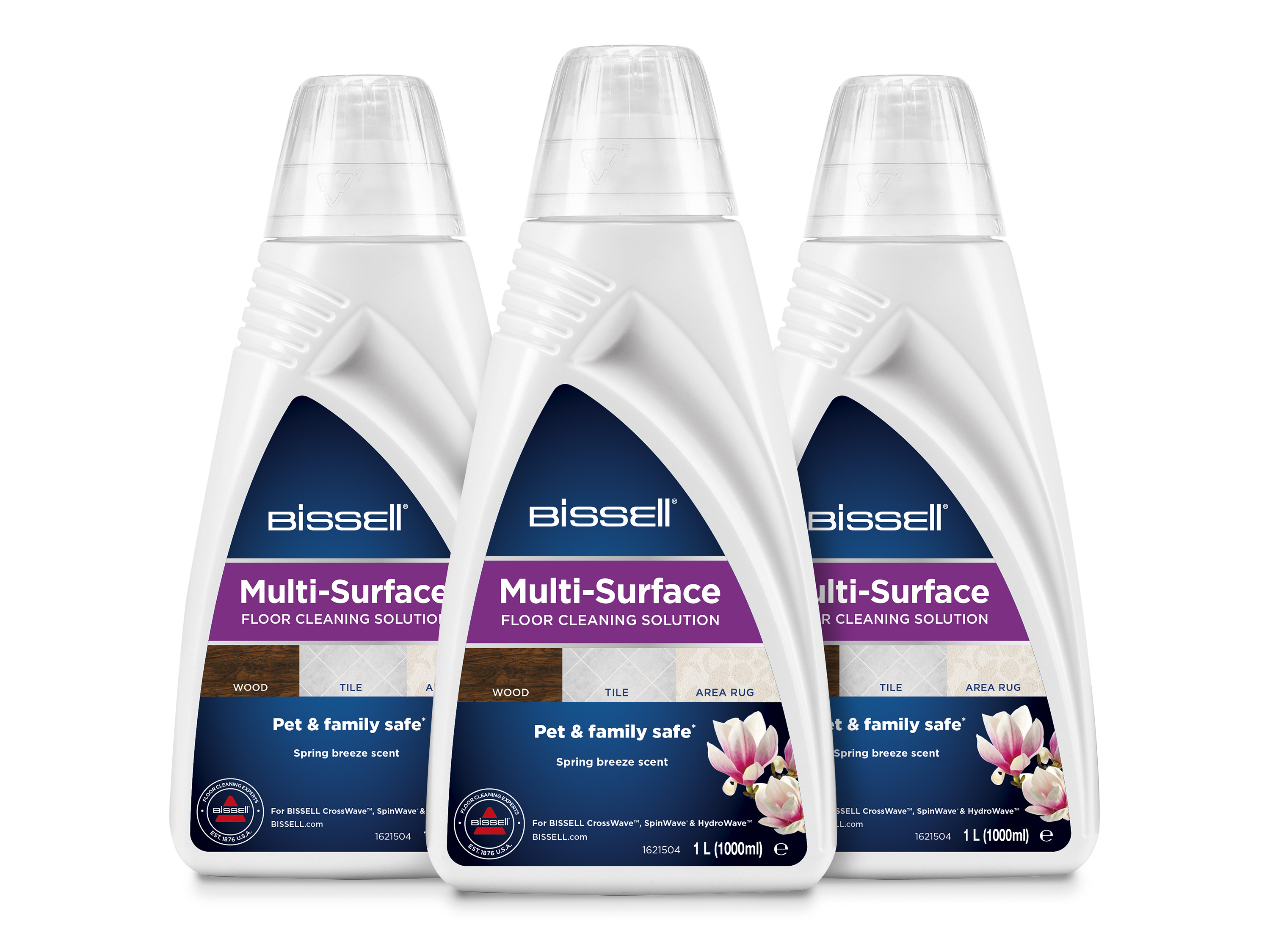 Bissell Multi-Oberflächenreinigungsmittel, 3 Stück, zur Nassreinigung | 11120255508