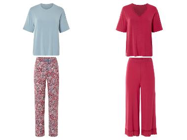esmara® Damen Pyjama, mit überschnittenen Schultern