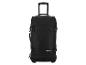 Schwarzer Esmara Reisekoffer mit Teleskopgriff und Rollen.