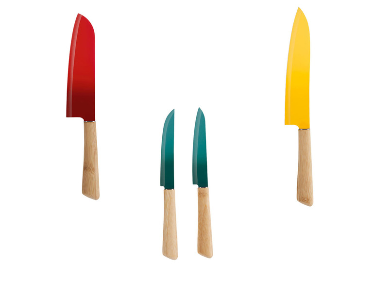 Gehe zu Vollbildansicht: ERNESTO® Messer, mit Bambus-Griff - Bild 1