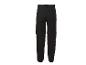 Schwarze Herren-Zip-Off-Hose, Rückansicht