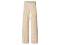 Beige gerippte weite Hose