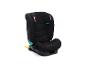 Schwarzer Kindersitz mit Seitenaufprallschutz und Becherhalter