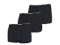 Dreierpack schwarze Herren-Boxershorts mit gestreiftem Gummibund.