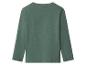 Dunkelgrünes Kinder-Langarmshirt, Rückansicht