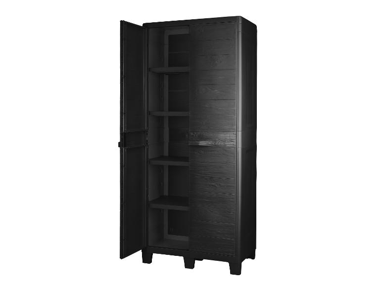 Gartenschrank, 2 Türen, aus recyceltem Plastik