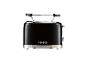 Schwarzer 1995 Toaster mit verchromten Details.