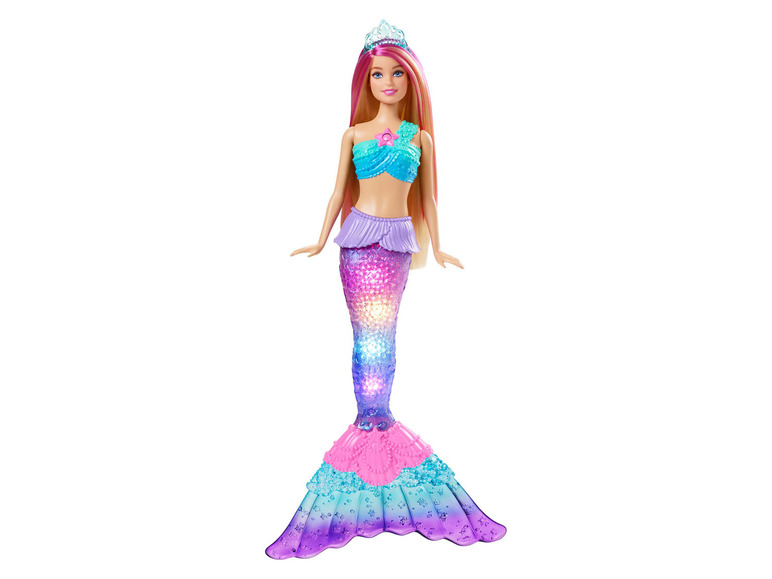 Gehe zu Vollbildansicht: Barbie Malibu Zauberlicht Meerjungfrau Puppe - Bild 1