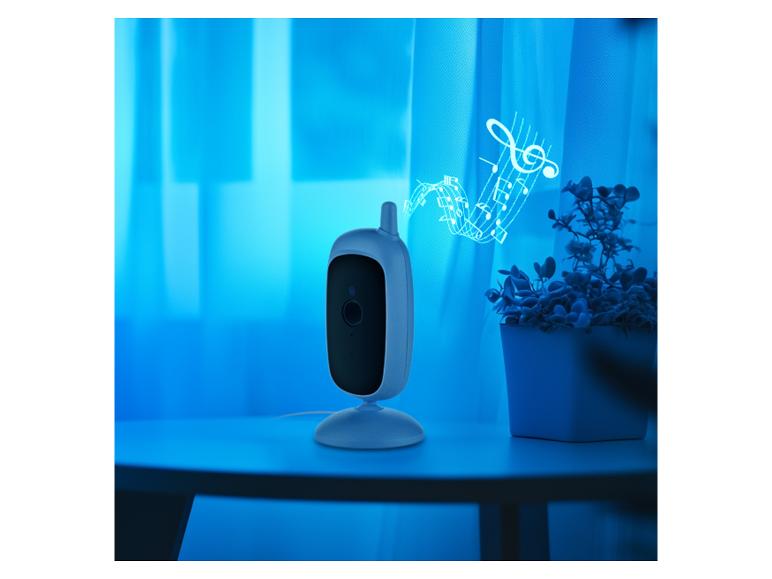 Intelligenter Babymonitor mit Musikwiedergabe.
