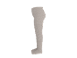 Beige gerippte Baby-Strumpfhose