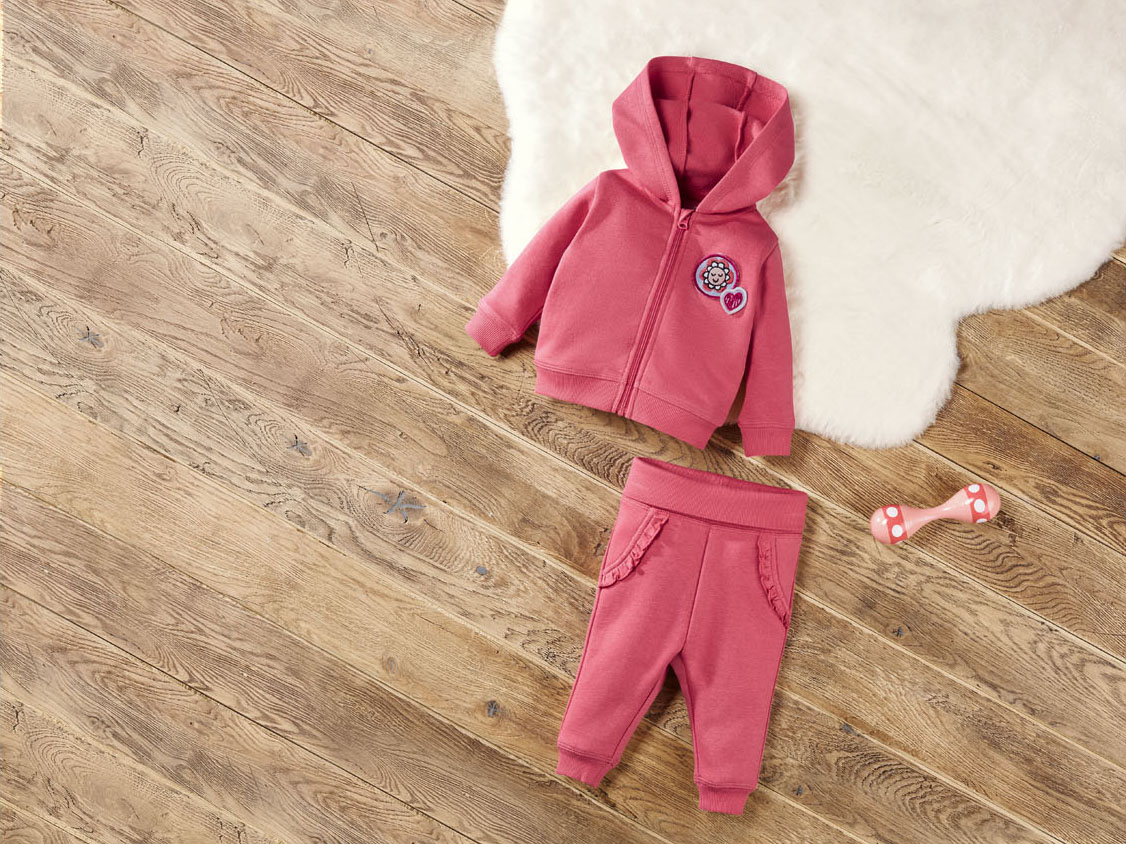 Thumbnail - lupilu® Baby Jogginganzug (pink, 50/56)