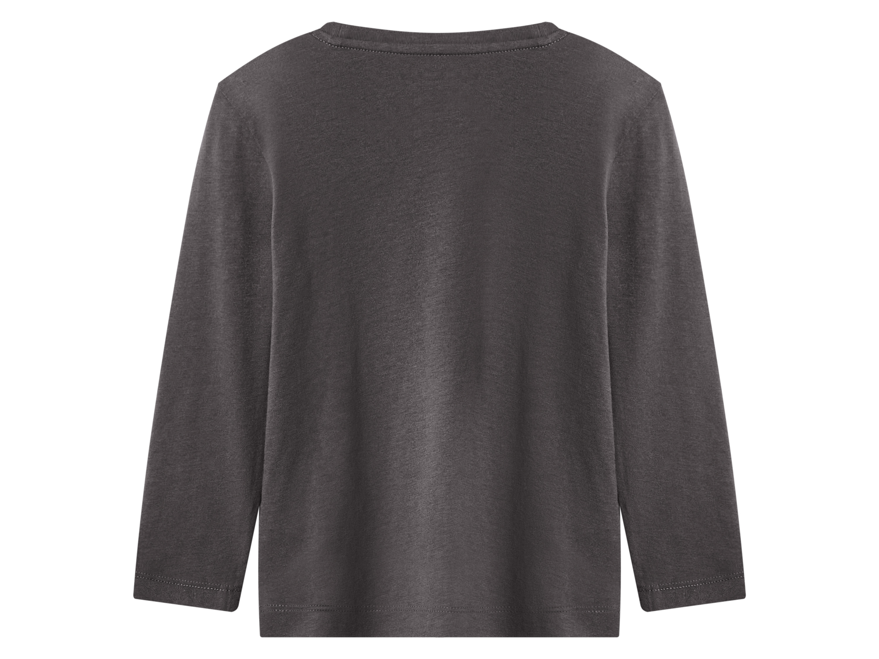 Thumbnail - lupilu® Kleinkinder Mädchen Jungen Langarmshirt 2 Stück (Gemustert/dunkelgrau, 122/128)