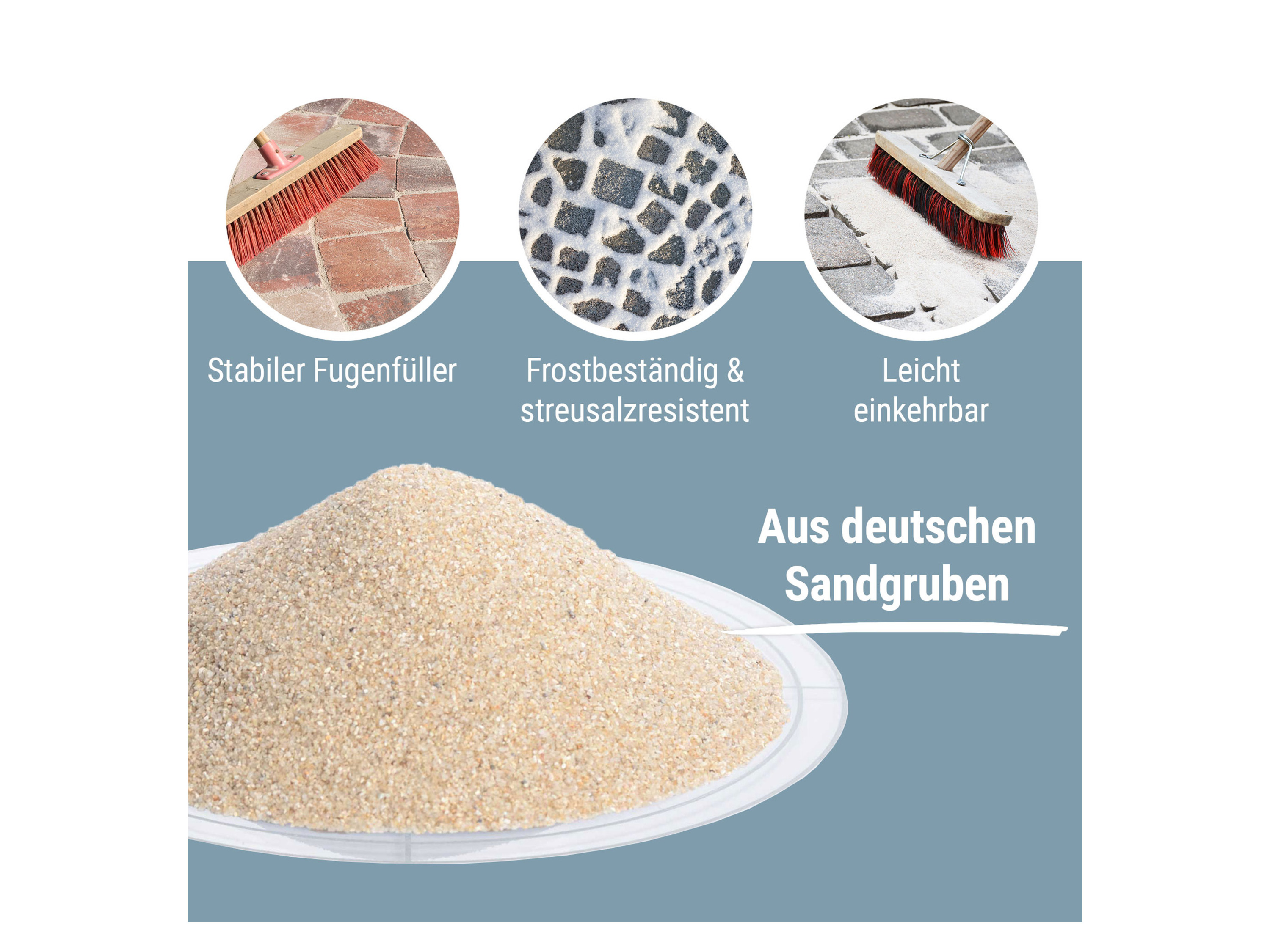 SCHICKER MINERAL Fugensand (0,4-0,8 mm, 25 kg, Beige) – Bild 4 von 4