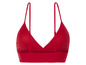 Ein roter Sport-BH mit breitem Band.