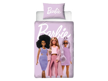 Barbie - Bettwäsche-Set für Einzelbett, 135 x 200 cm (lila)