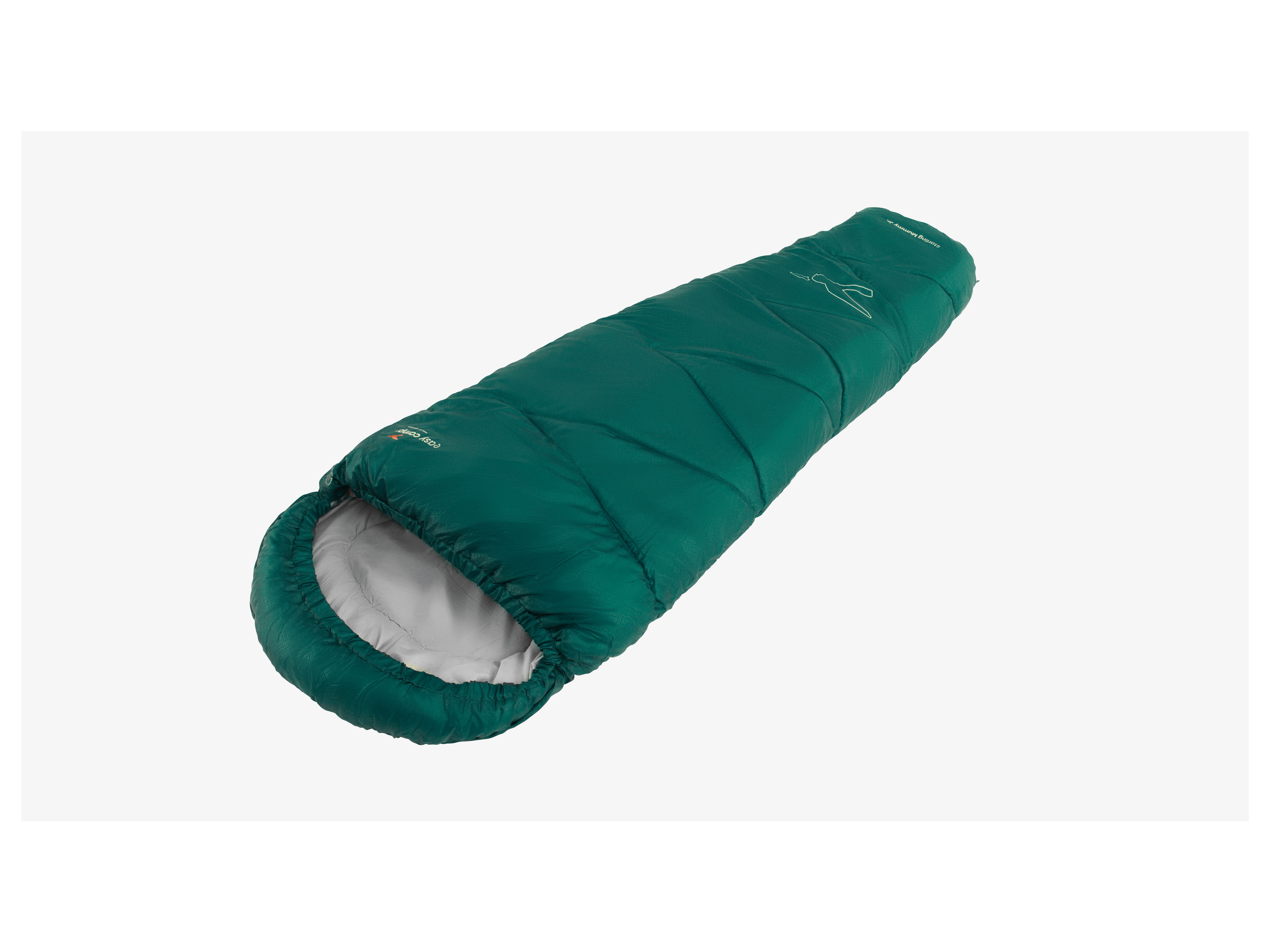 Easy Camp Starling Jr. Kinderschlafsack (Green)““ | eine Kapuze mit Kordelzug und ein praktischer Packsack für einen einfachen Transport. Die Füllung des Kunstfaserschlafsacks besteht aus recyceltem Polyester und eine sehr angenehmen Oberfläche. Produktmerkmale tabletd Komforttemperatur: – Maße: 170 x 60 x 45 cm Packmaß: – Jahreszeiten: 1-2 Außenmaterial: 190T Polyester Innenbezug: Polyester recycled Füllung: Polyester Konstruktion: Kinderschlafsack Farbe: blau