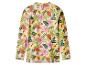 Kinder-Langarm-Schwimmshirt mit tropischem Blumen- und Blattmuster.