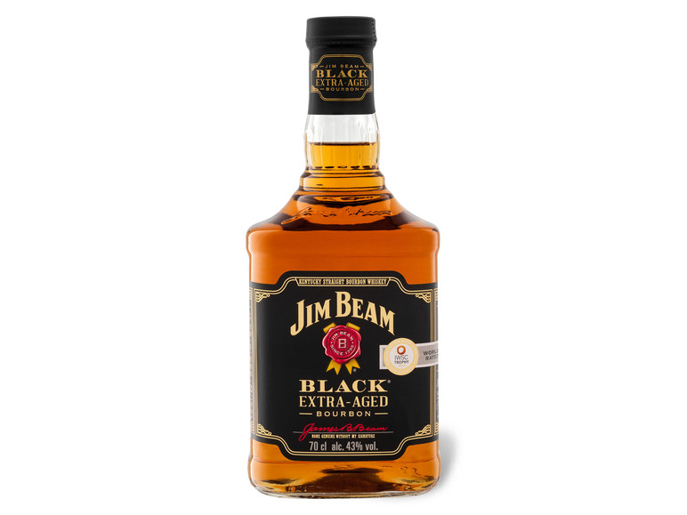 Absolut der günstigste JIM BEAM Beam Kentucky 43% Black Straight Vol Whiskey Extra-Aged Bourbon