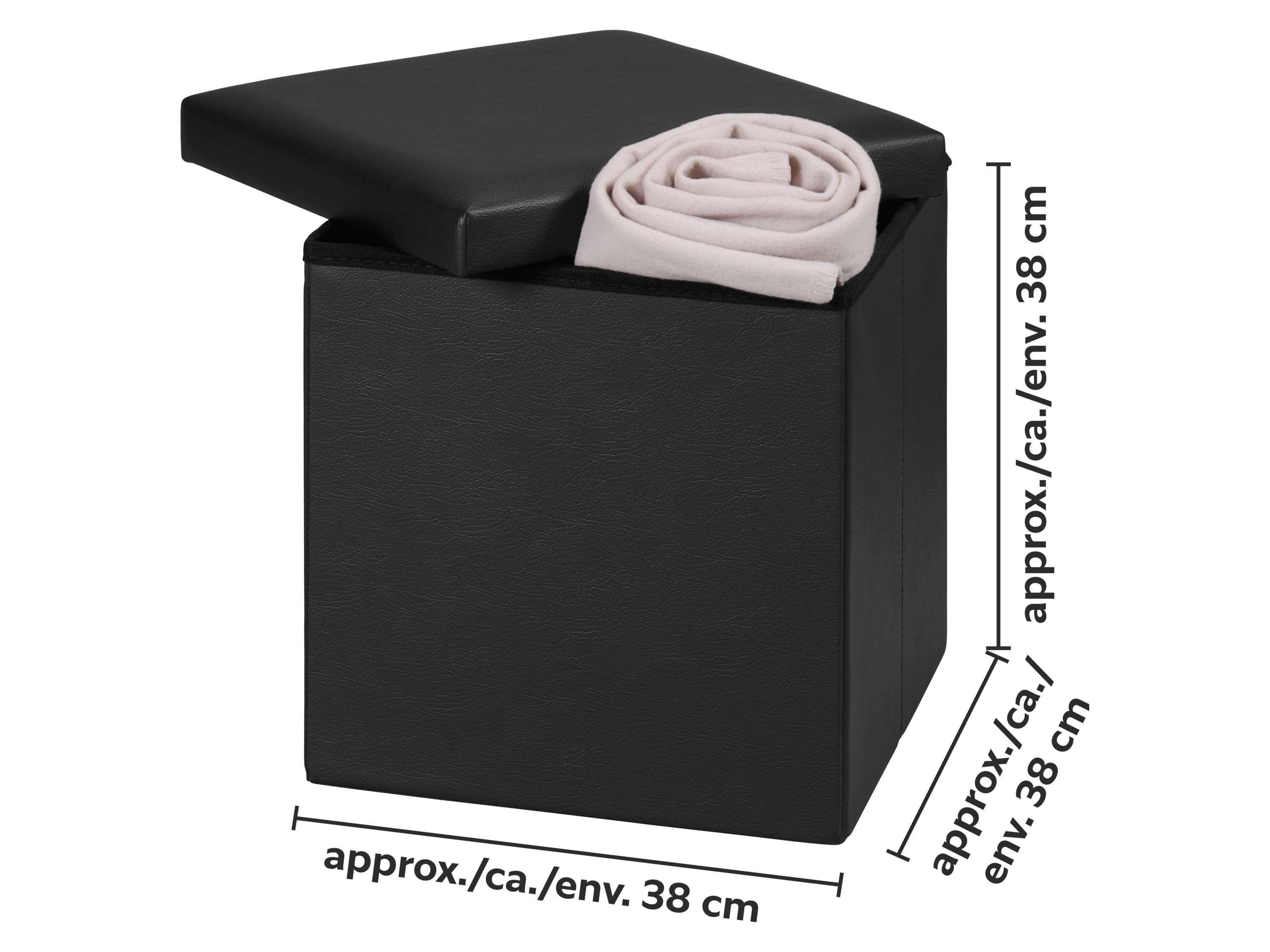 Thumbnail - LIVARNO® Sitzhocker klappbar (Schwarz)