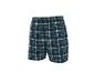 Herren-Karo-Shorts in Dunkelblau und Weiß.