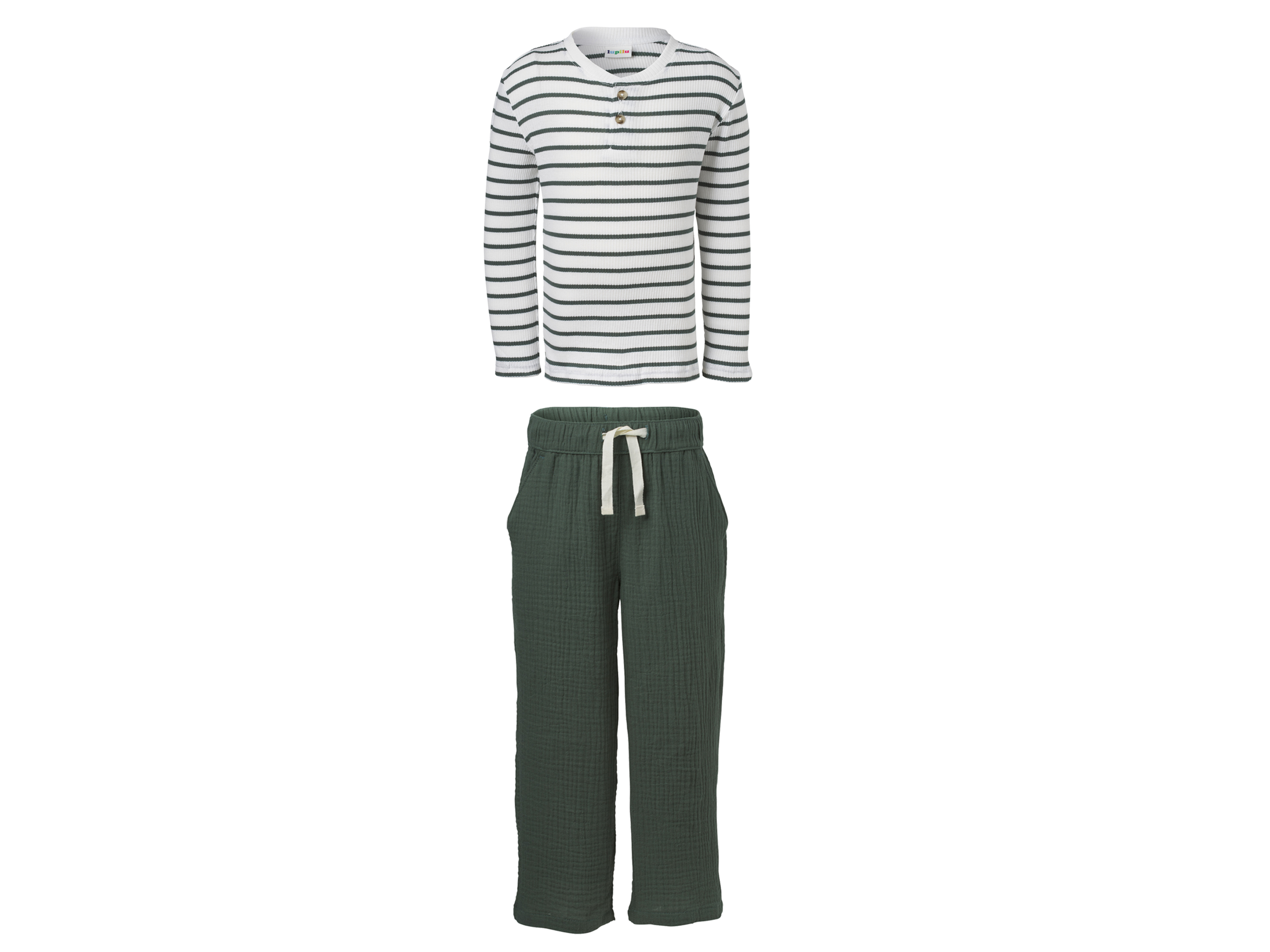 LUPILU® Kleinkinder Set 2tlg. (Grün, 110/116)