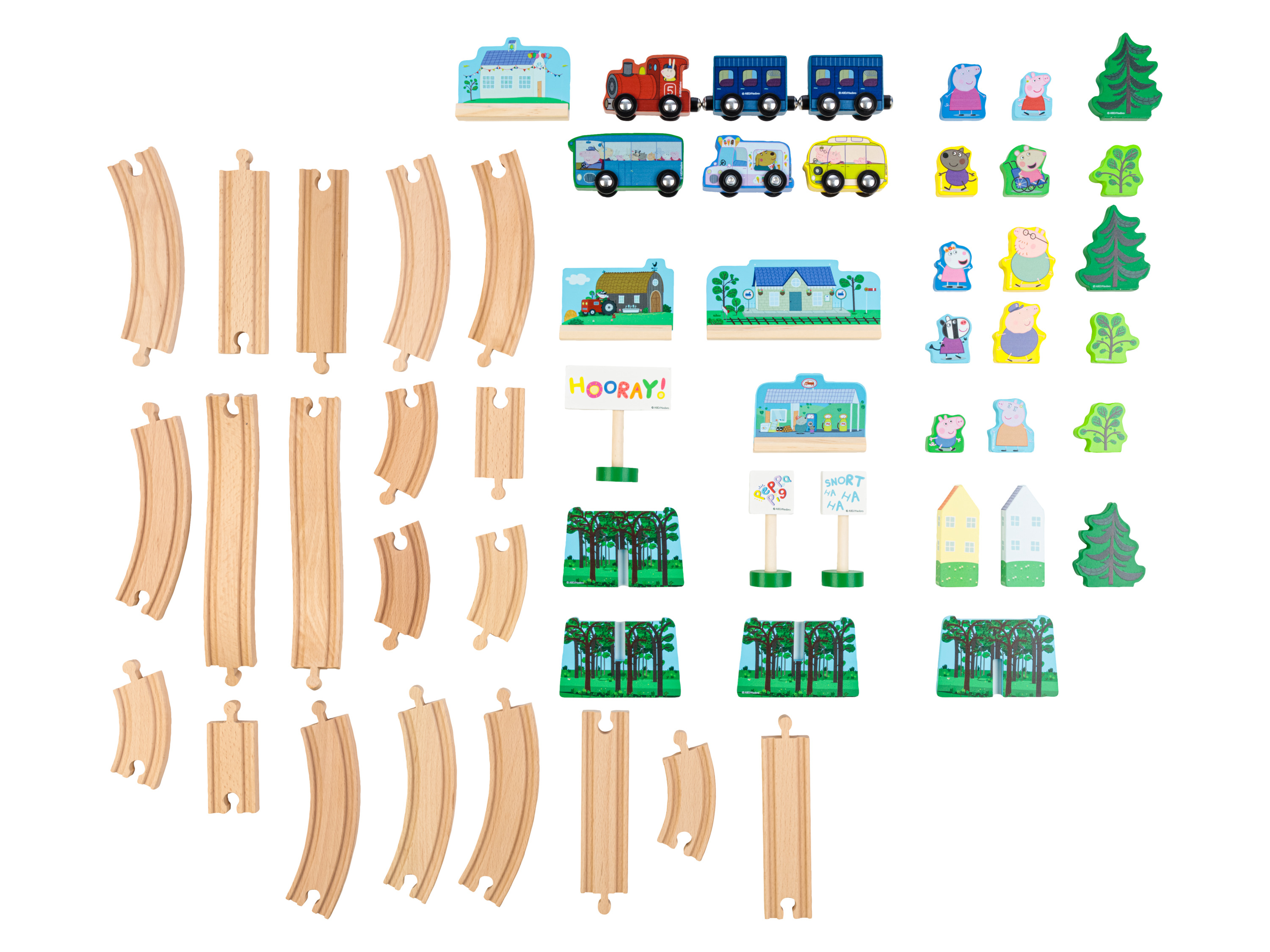 Thumbnail - Holzeisenbahn-Set »Peppa Wutz«, mit umfangreicher Ausstattung