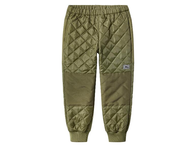 Kinder-Khaki-Stepphose mit elastischem Bund und gerippten Bündchen.