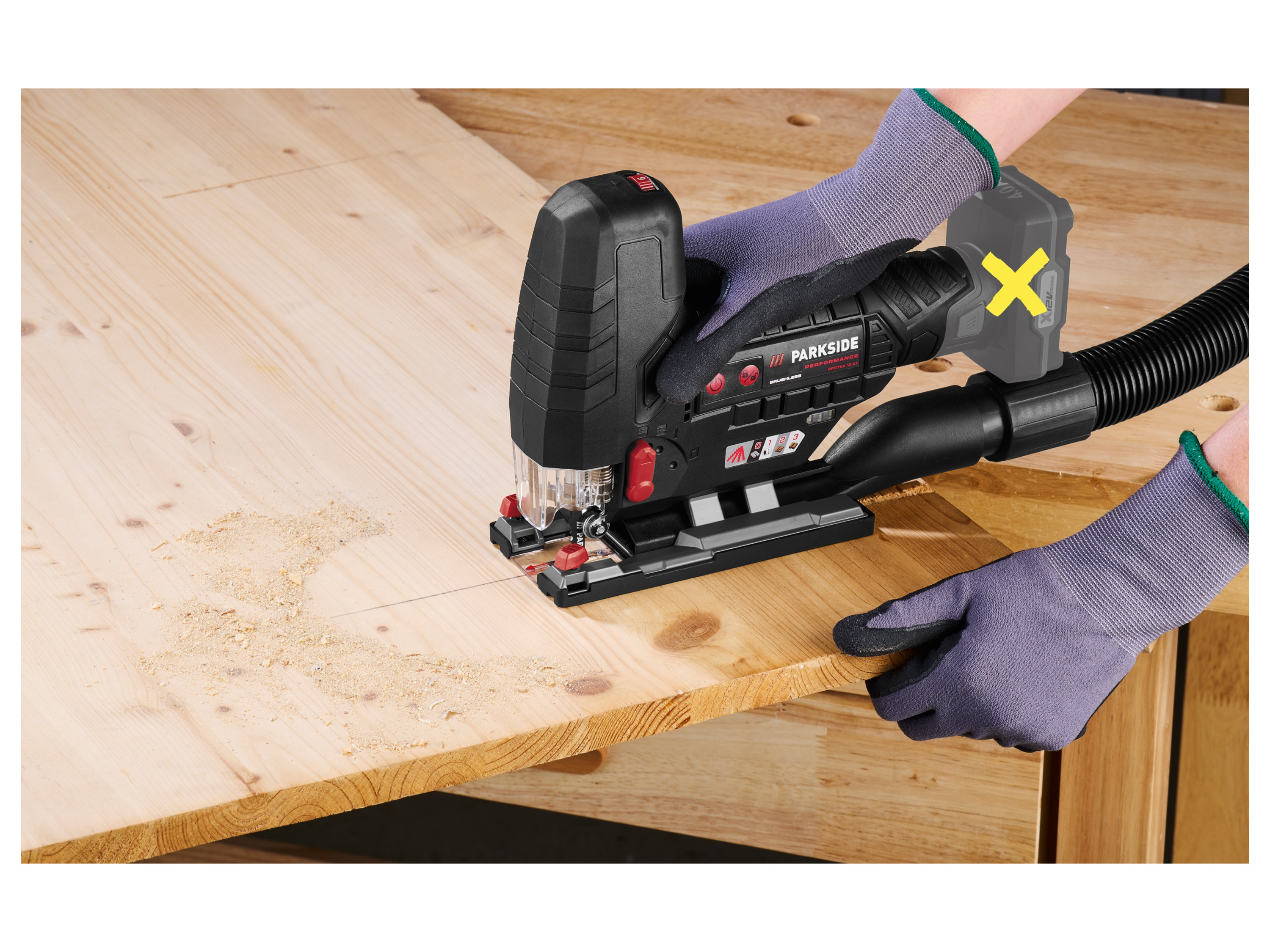 Thumbnail - PARKSIDE PERFORMANCE® 12 V Akku-Stichsäge »PPSTKA 12 A1«, ohne Akku und Ladegerät