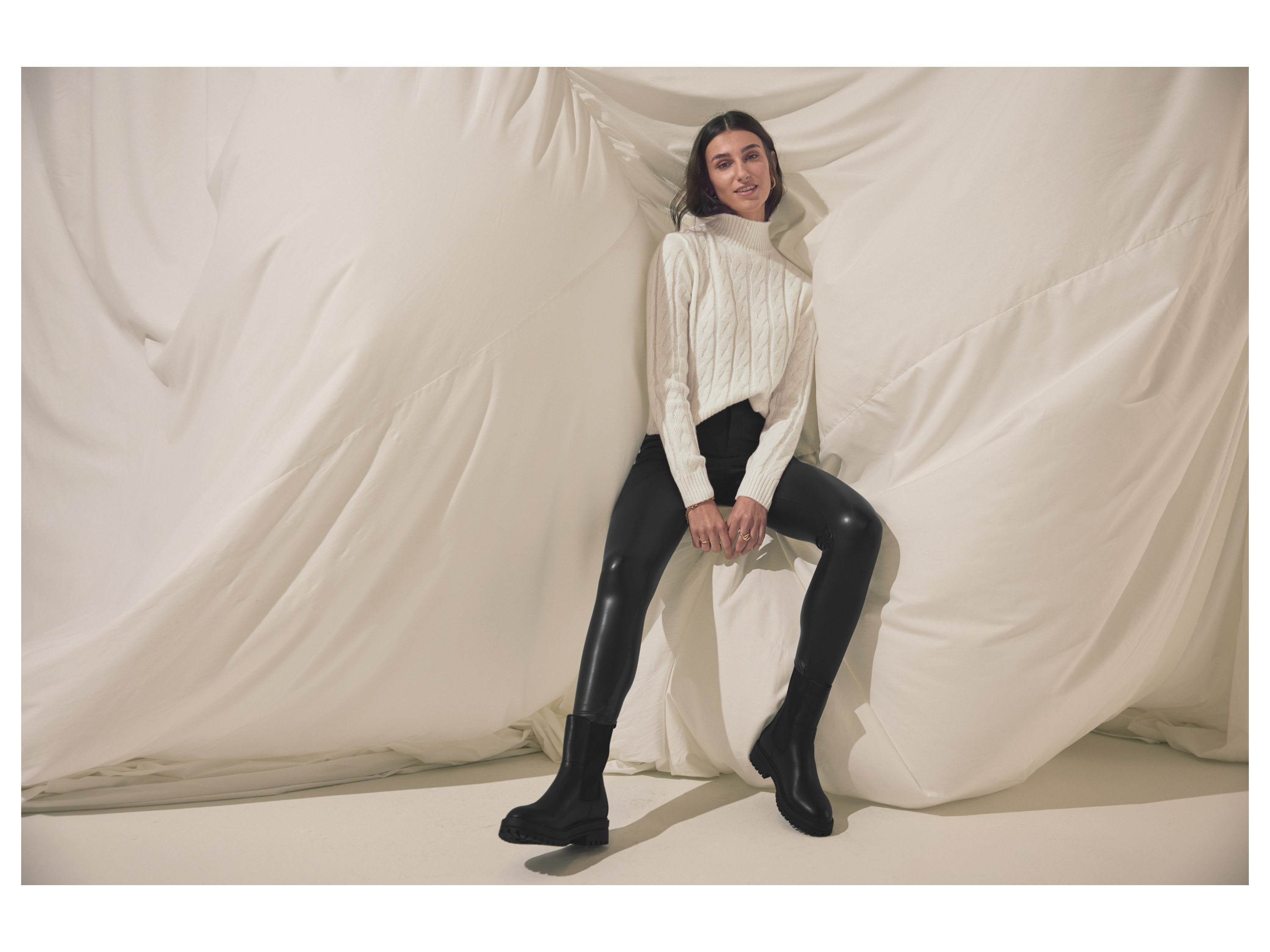 Thumbnail - esmara® Damen Strickpullover (Weiß, S(36/38))