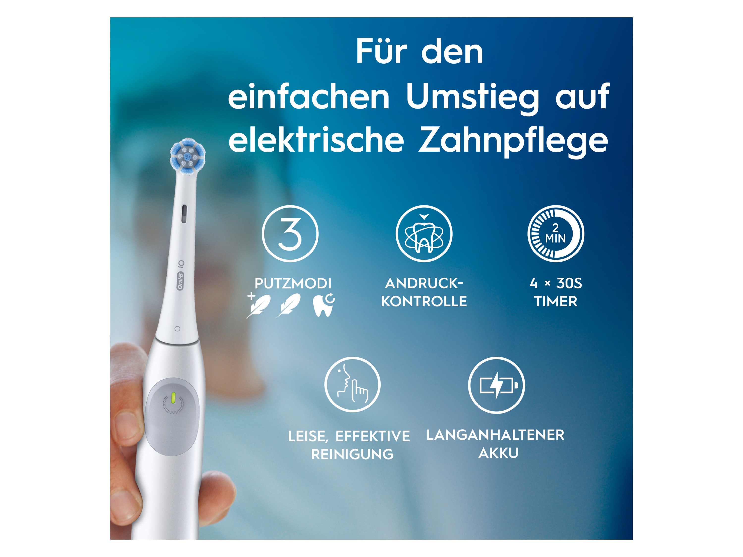 Thumbnail - Oral-B iO Simply Clean Ocean Blue Elektrische Zahnbürste IO2