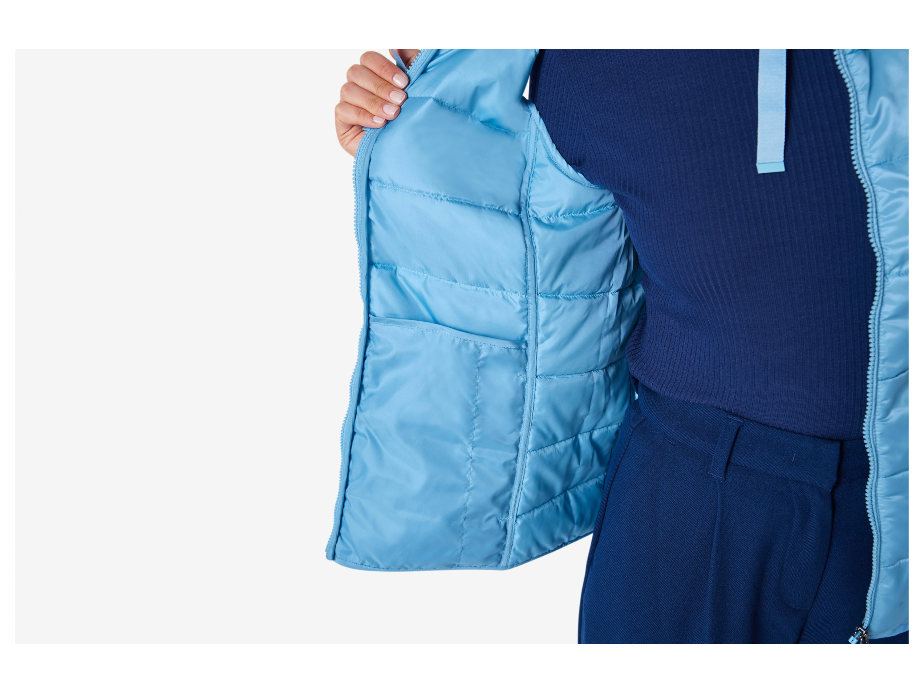 Thumbnail - esmara® Damen Weste Lightweight (Blau, XS(32/34))