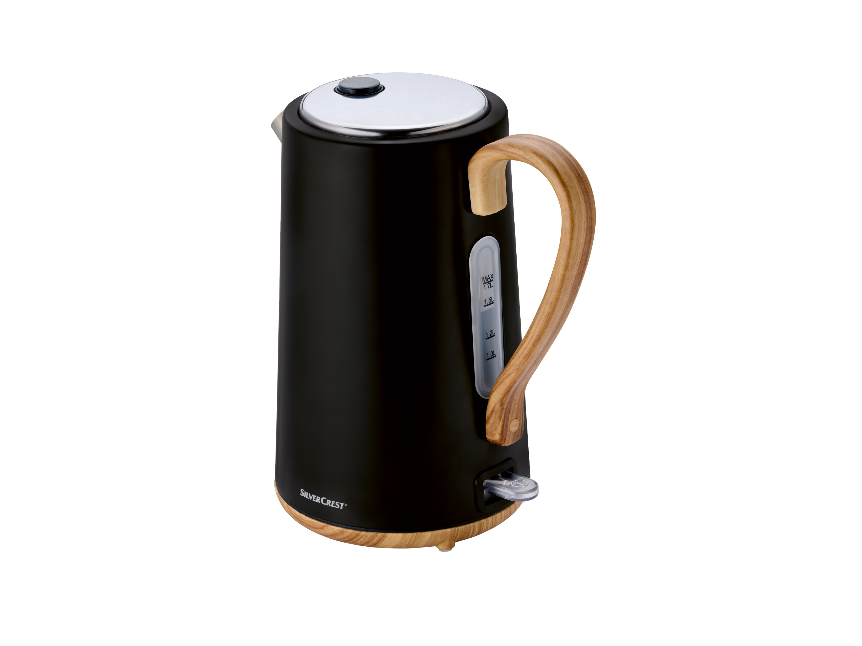 SILVERCREST® KITCHEN TOOLS Wasserkocher Holzdesign EDS SWKH 3000 B2/SOWKH 3000 B2/SWKH 2400 B2 (Schwarz)““ | 04052916319598