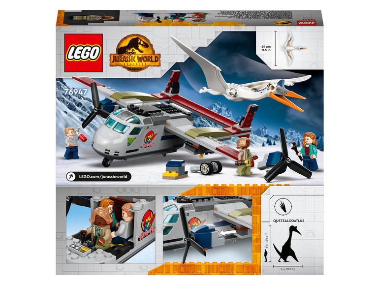 Gehe zu Vollbildansicht: LEGO® Jurassic World™ 76947 »Quetzalcoatlus: Flugzeug-Überfall« - Bild 6