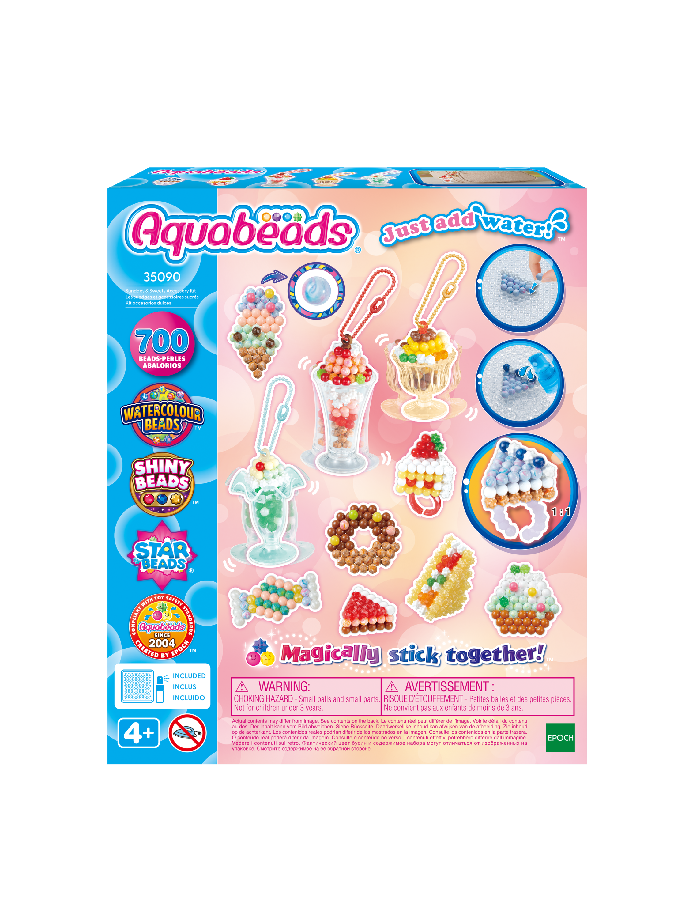 AQUABEADS Süßigkeiten Anhänger Bastelset, wasseraktivierend – Bild 3 von 4