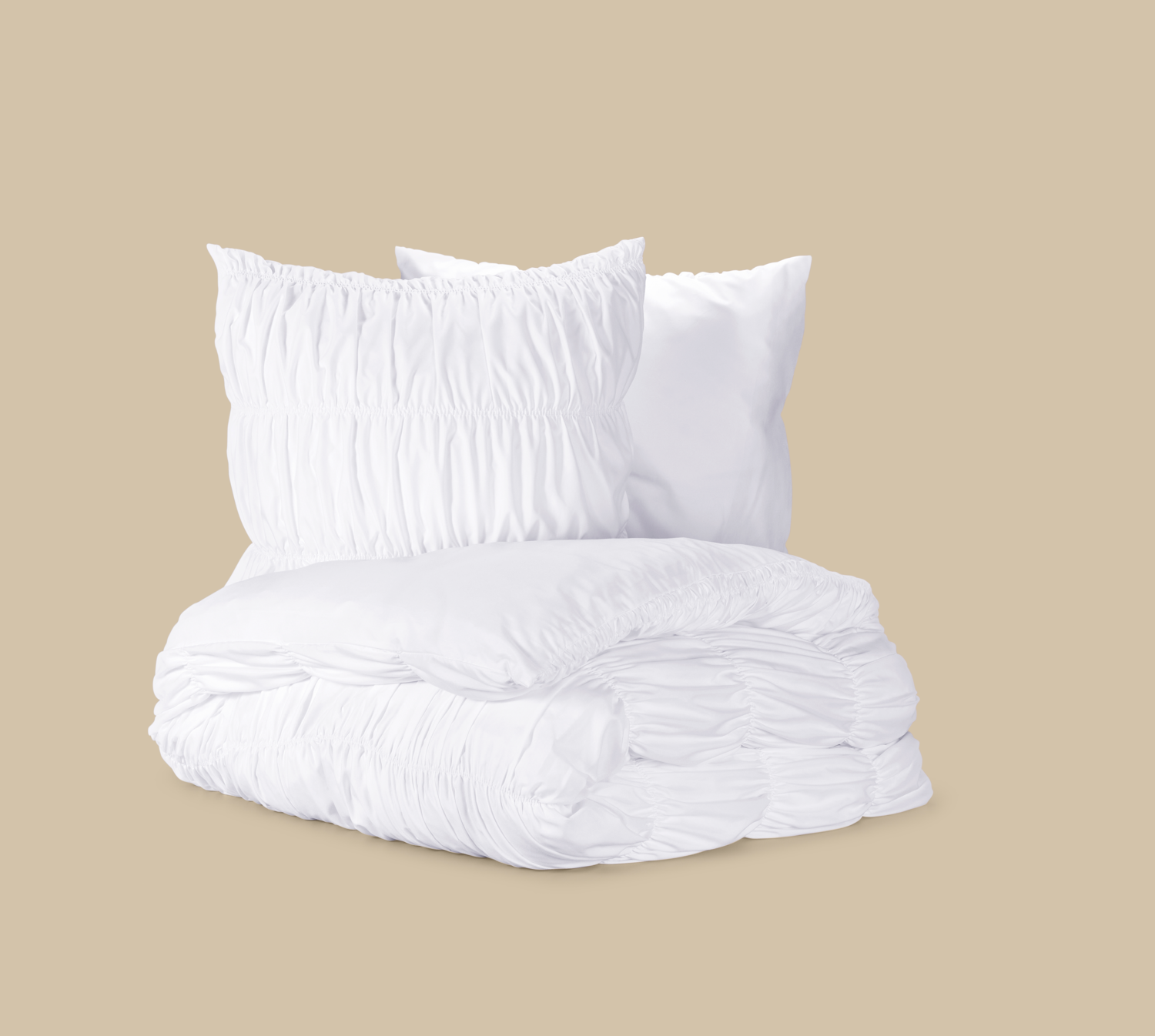 LIVARNO® Taillierte Mikrofaser-Satin-Wendebettwäsche, 200 x 220 cm (Weiß) – Bild 2 von 3