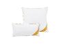 Zwei weiße Balette Gold Edition Kissen mit Goldrand