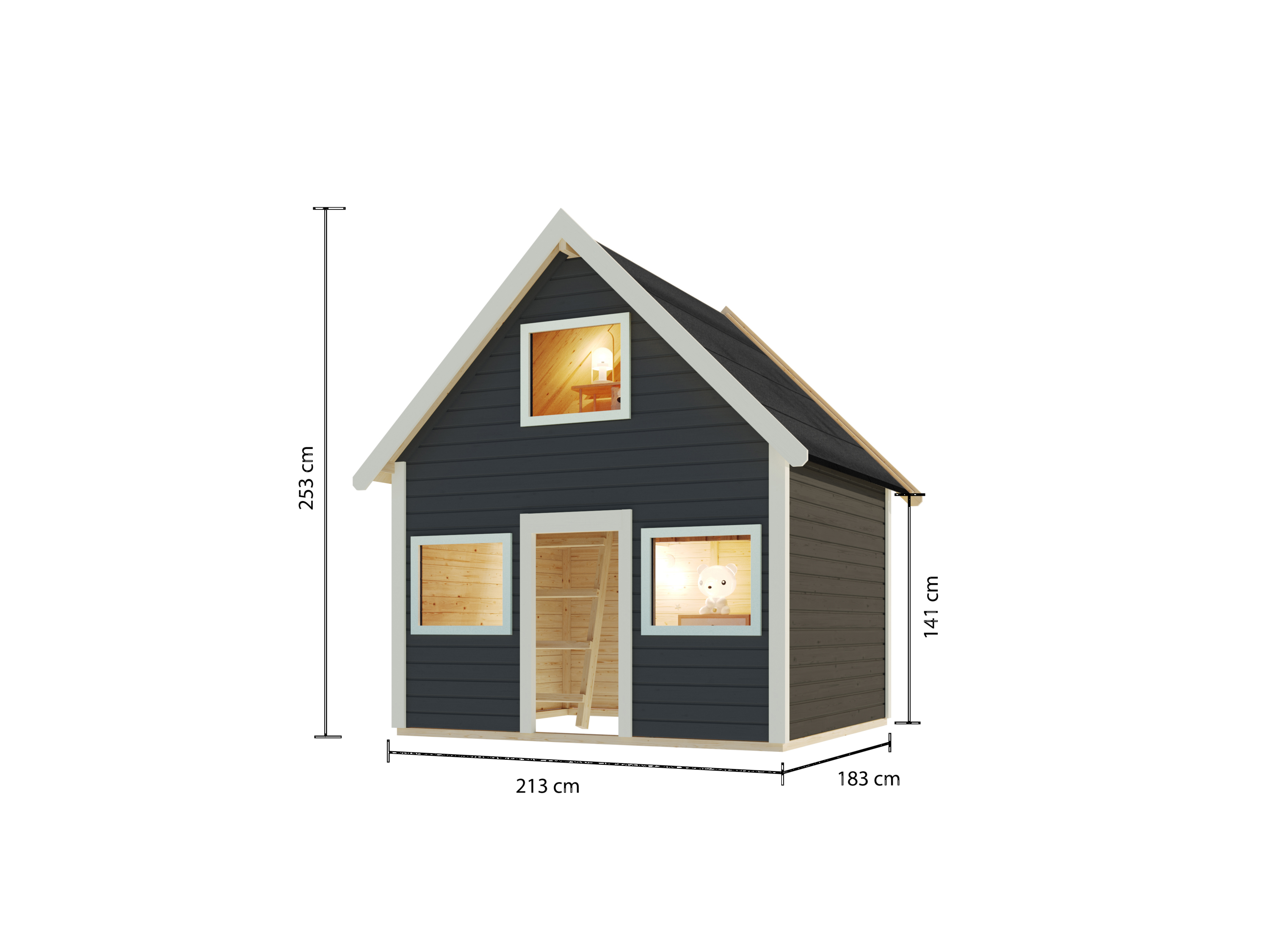 Thumbnail - Karibu Spielhaus Nico (terragrau)