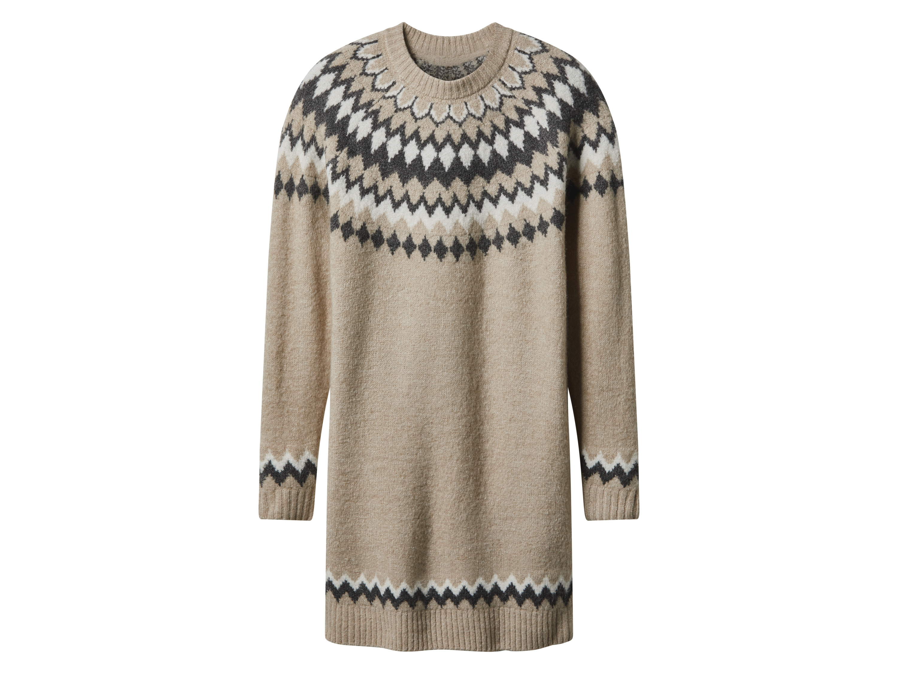 ESMARA® Damen Strickkleid (Beige, S(36/38))