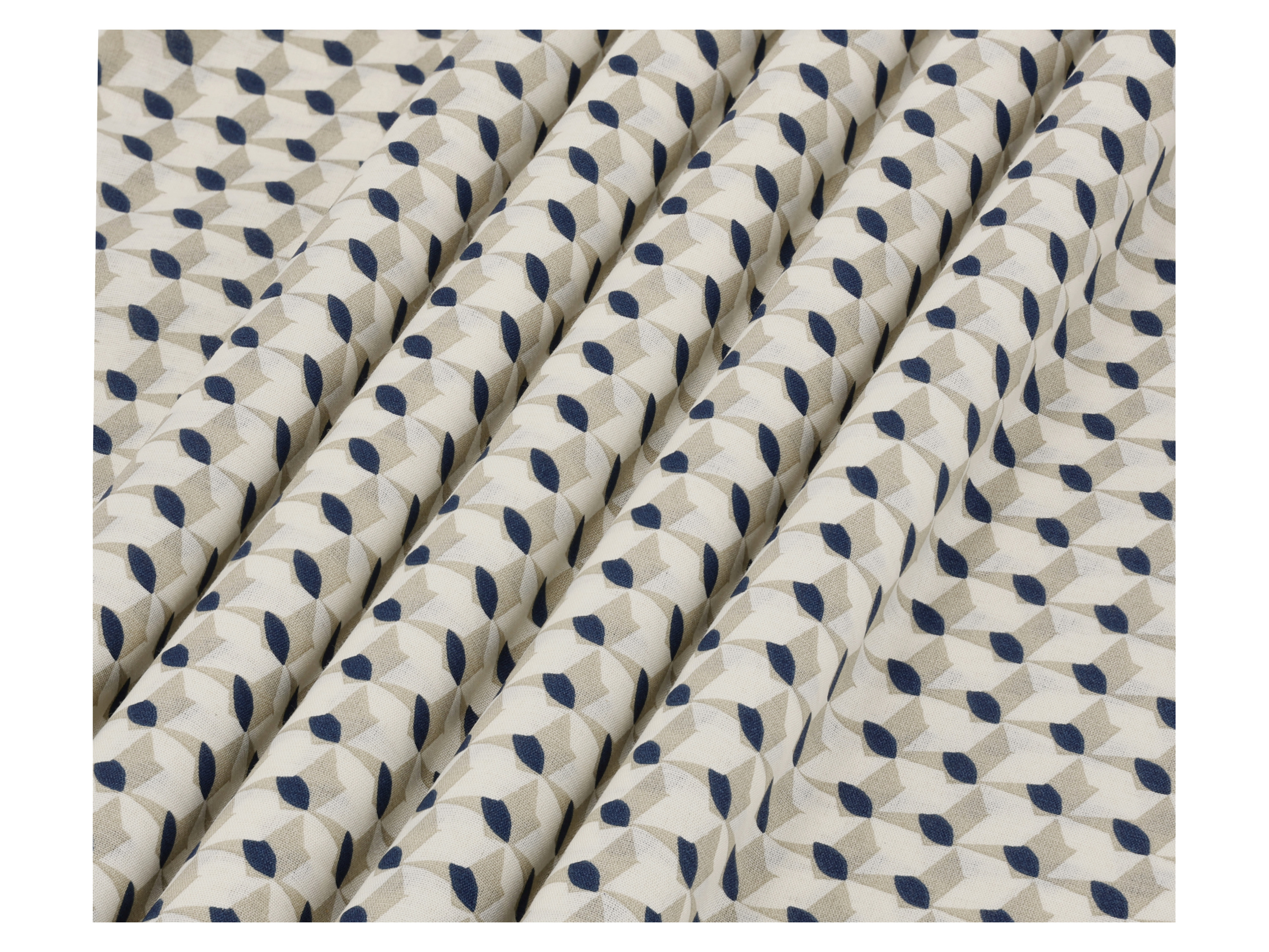 Thumbnail - LIVARNO® Renforcé-Bettwäsche, 155 x 220 cm (beige/navy)