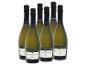 Sechs Flaschen Prosecco Superiore D.O.C.G. Extra Dry Italia, mit schwarzen und weißen Etiketten.