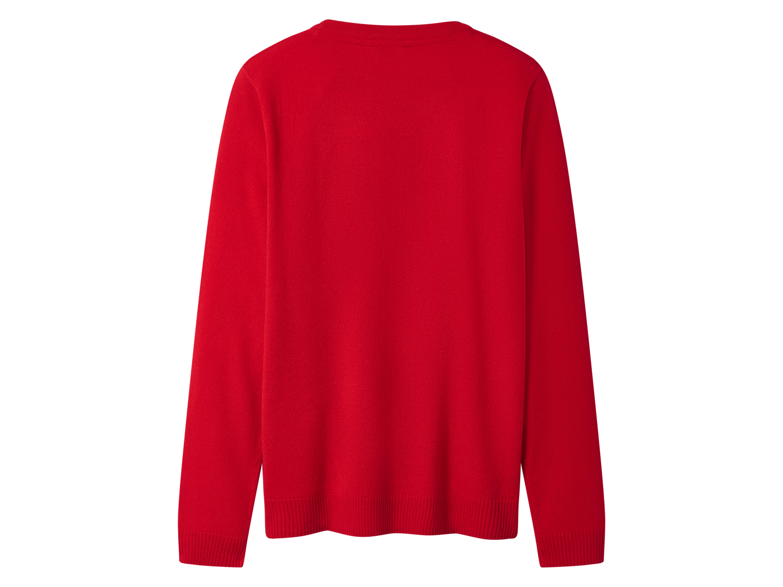 Thumbnail - esmara® Damen Weihnachtspullover mit LED-Effekt / Weihnachtspullover mit Musik / Weihnachtspullover (Rot, S(36/38))