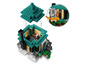 Lego Minecraft Set mit einem Haus, einer Figur und einem Fuchs.