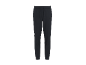 Schwarze Jogginghose mit Kordelzug in der Taille und elastischen Bündchen.