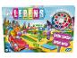 Das Brettspiel 'Das Spiel des Lebens' von Hasbro mit einem Glücksrad und Spielfiguren.
