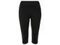 Schwarze Capri-Leggings für Damen.