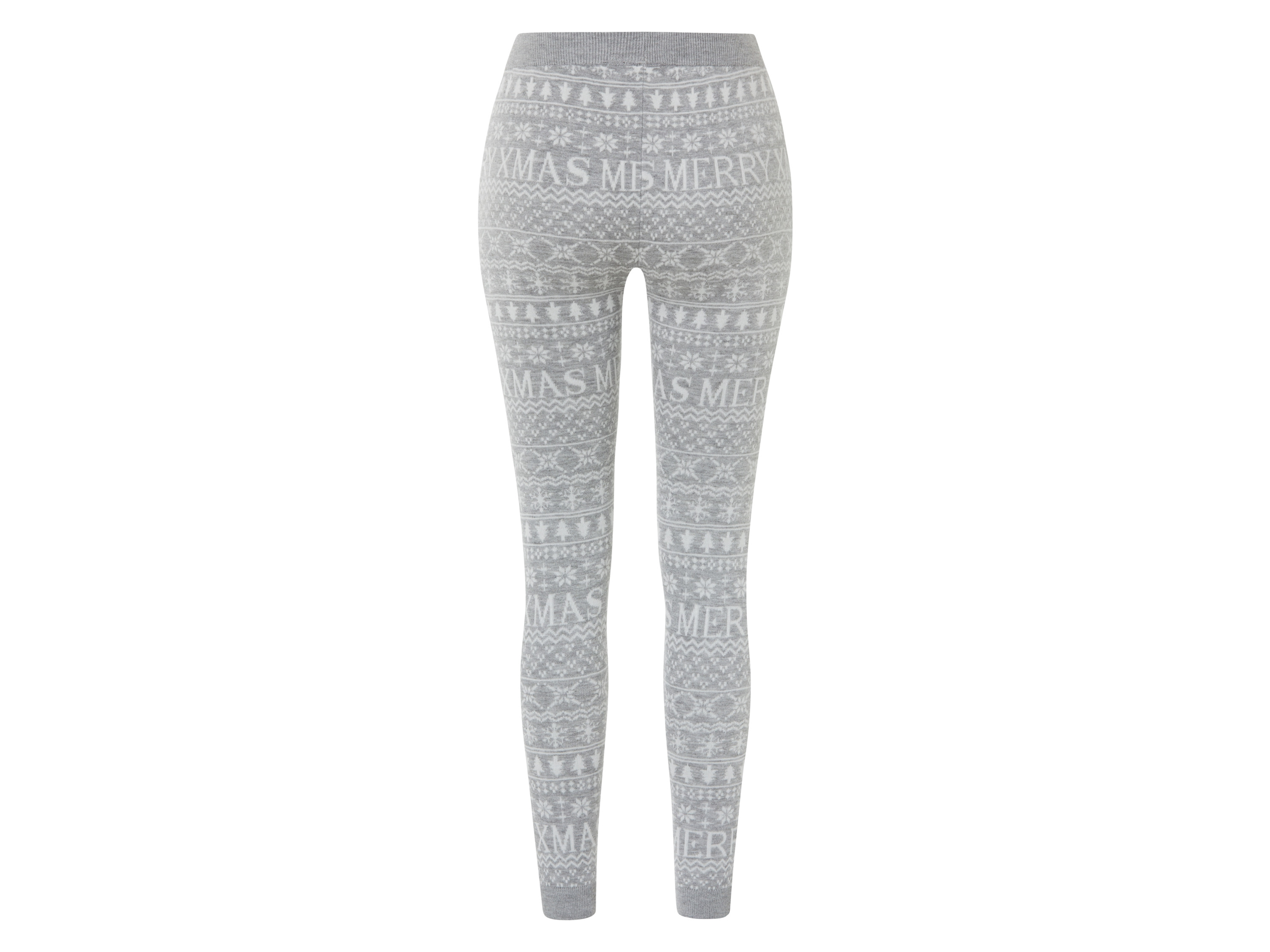 ESMARA® Damen Leggings Weihnachten (Grau, M(40/42)) – Bild 3 von 3