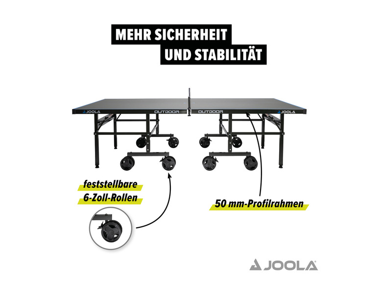 Cover »j500A« Table JOOLA inkl. Tischtennisplatte