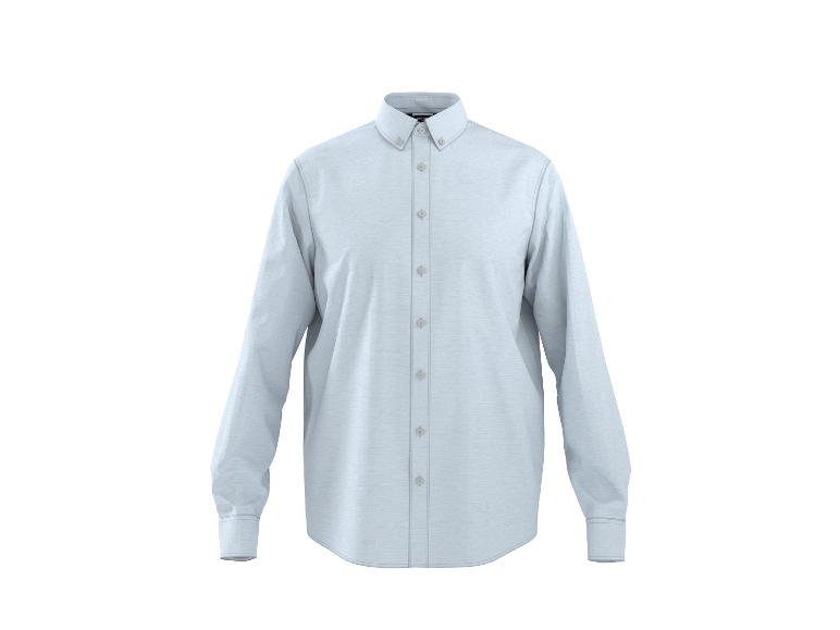 Hellblaues Langarm-Herrenhemd