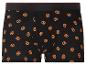 Schwarze Herren-Boxershorts mit Brezel-Print.