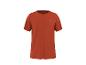 Terracotta Herren-Sport-T-Shirt mit kurzen Ärmeln und Rundhalsausschnitt.